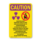 Radiation Area Radiation Levels With Symbol