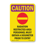 Radiation Restricted Area Personnel With Symbol