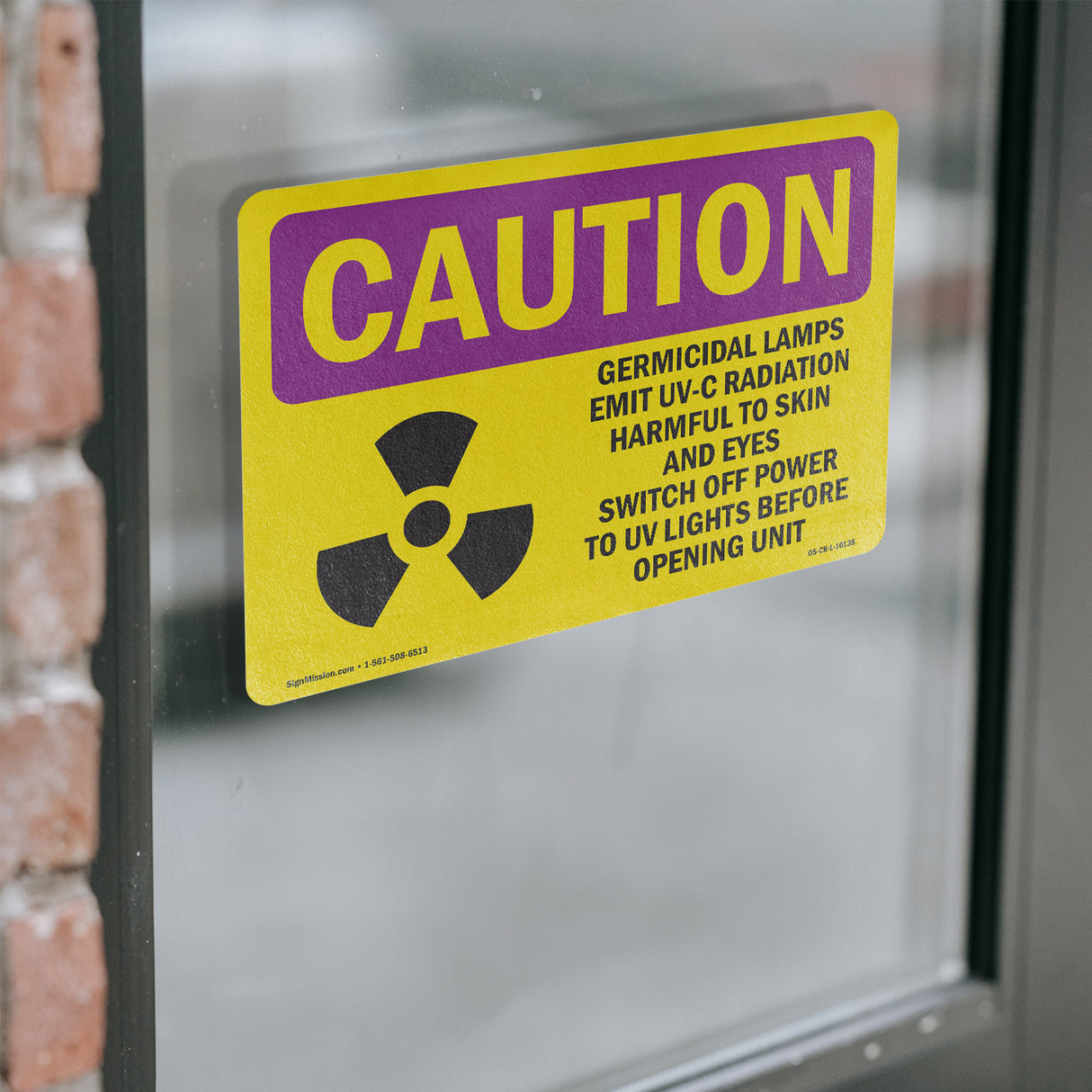 Germicidal Lamps Emit UV-C Radiation With Symbol