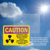 Germicidal Lamps Emit UV-C Radiation With Symbol