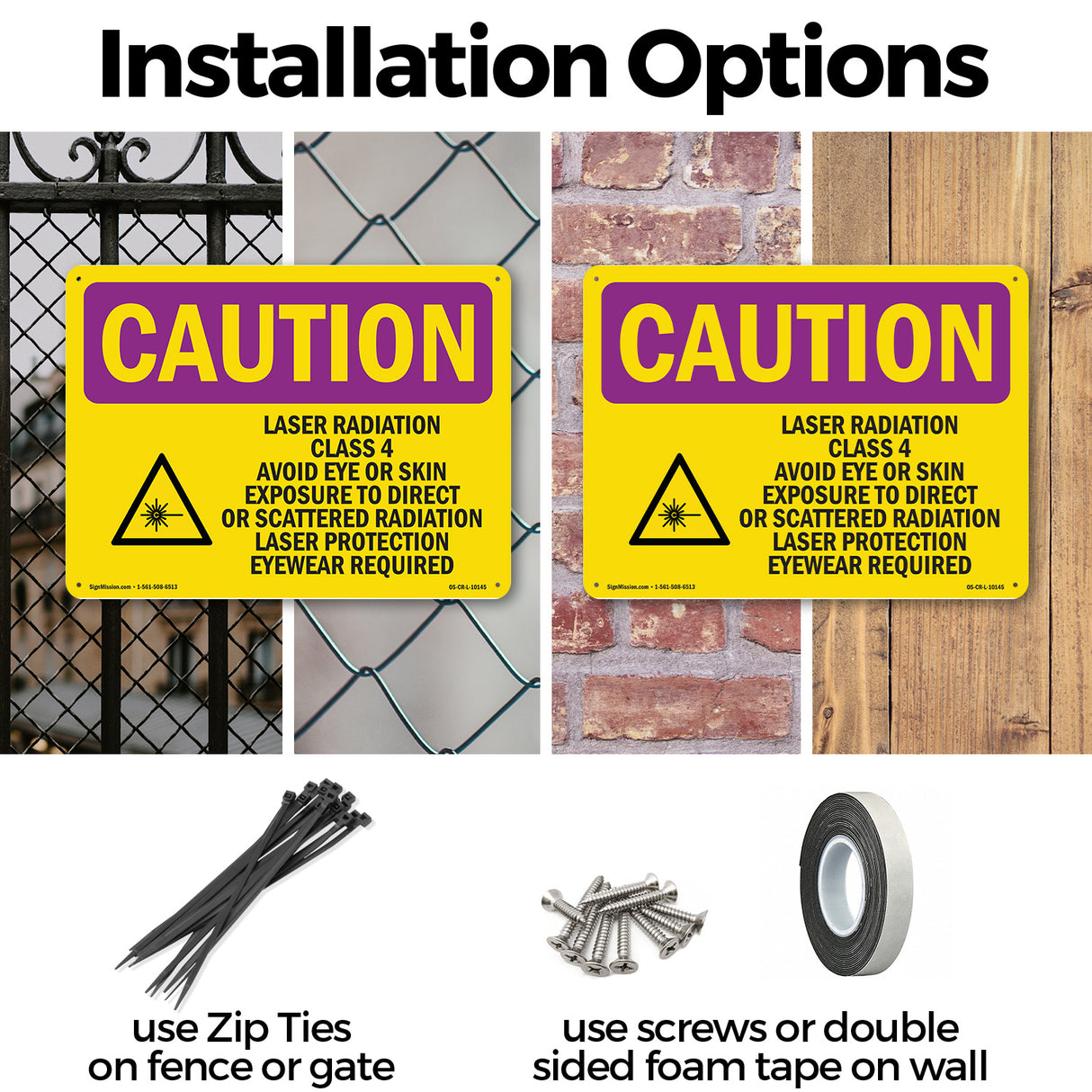 Laser Radiation Class 4 Avoid With Symbol