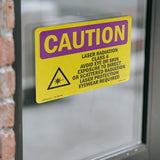 Laser Radiation Class 4 Avoid With Symbol