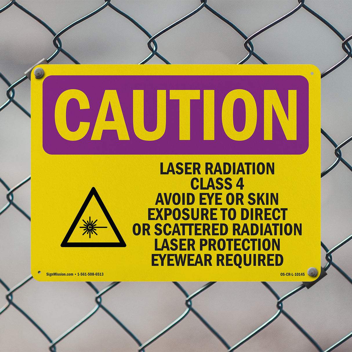 Laser Radiation Class 4 Avoid With Symbol
