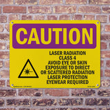 Laser Radiation Class 4 Avoid With Symbol