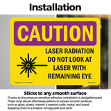 Laser Radiation Do Not Look With Symbol