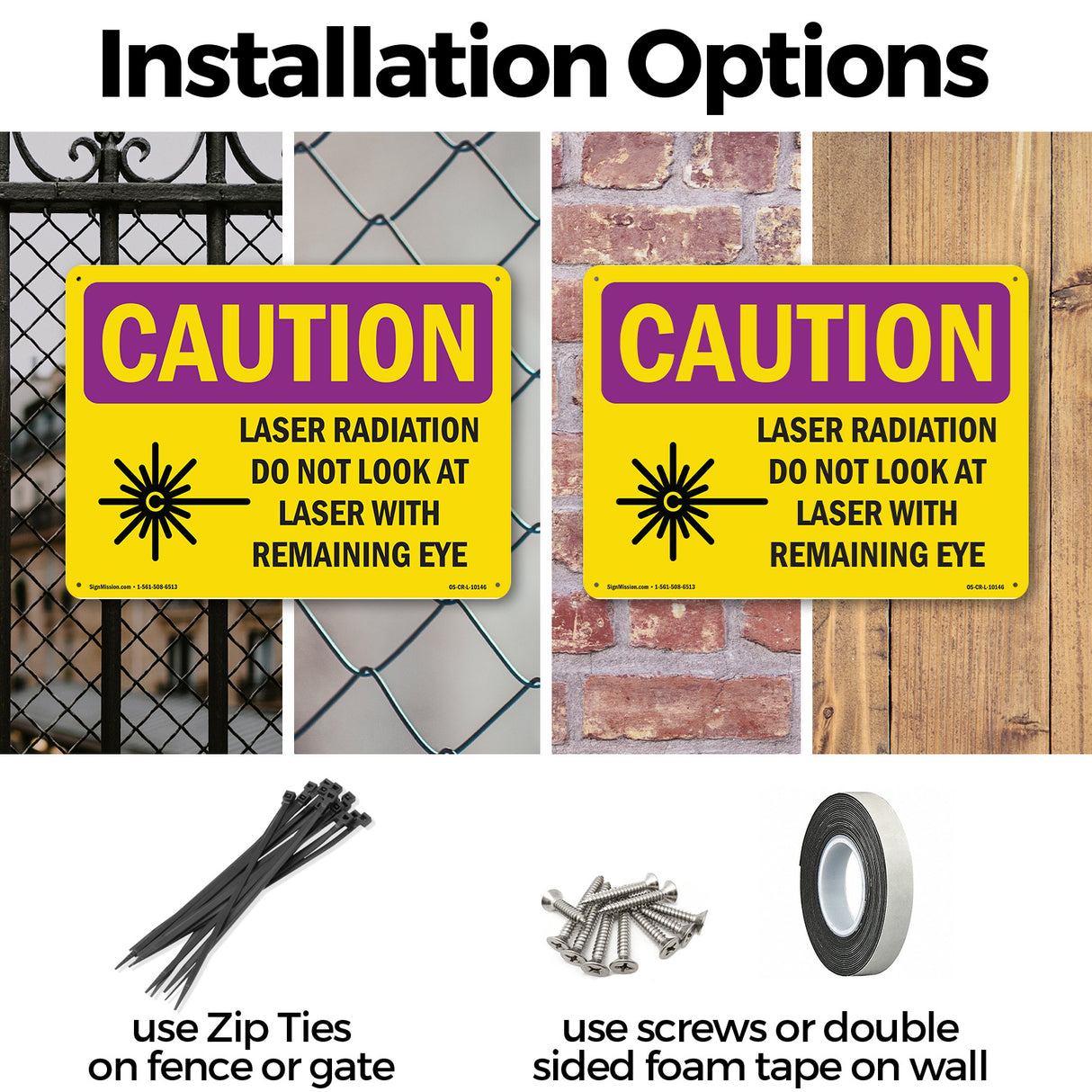 Laser Radiation Do Not Look With Symbol