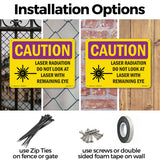 Laser Radiation Do Not Look With Symbol