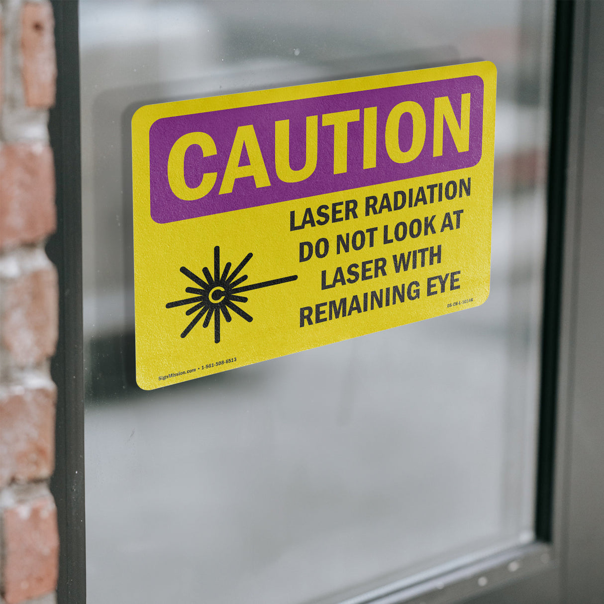 Laser Radiation Do Not Look With Symbol