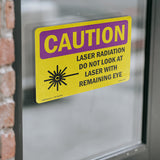 Laser Radiation Do Not Look With Symbol