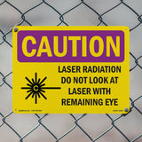 Laser Radiation Do Not Look With Symbol