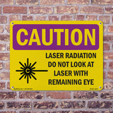 Laser Radiation Do Not Look With Symbol
