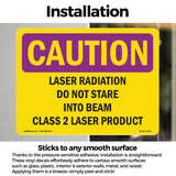 Laser Radiation Do Not Stare Into Beam Class