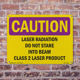 Laser Radiation Do Not Stare Into Beam Class