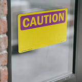 Caution Blank Write-On