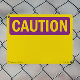 Caution Blank Write-On