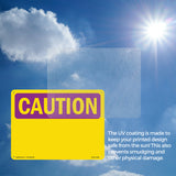 Caution Blank Write-On