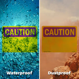 Caution Blank Write-On