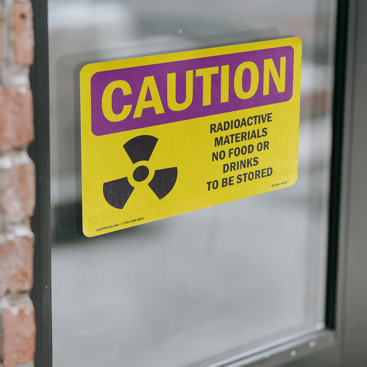 Radioactive Materials No Food With Symbol