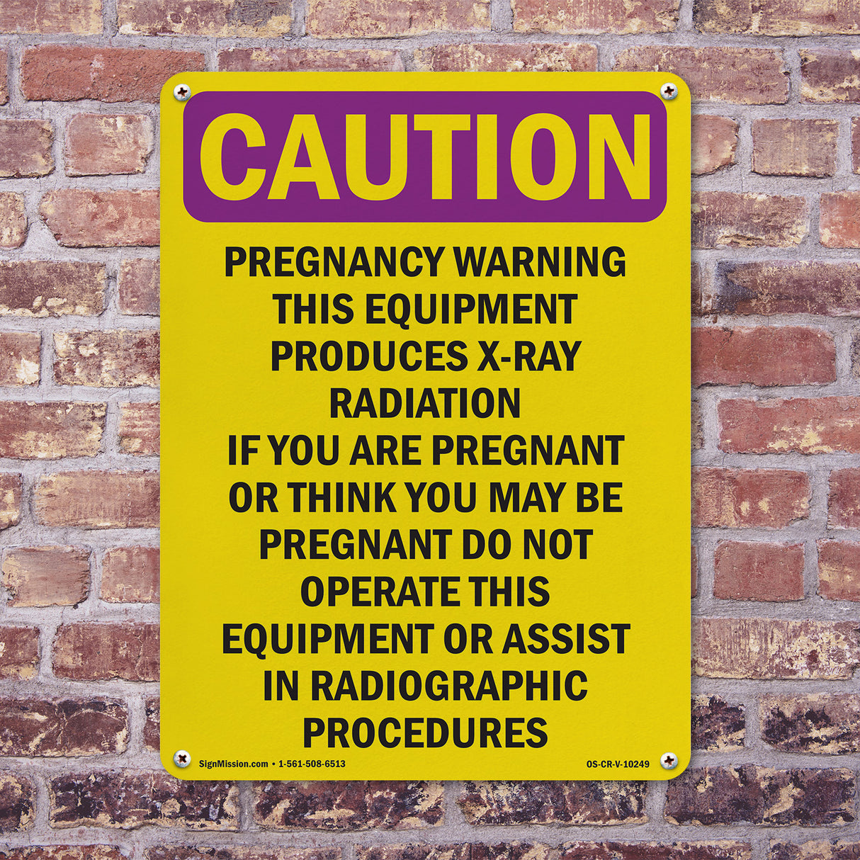 Pregnancy Warning This Equipment Produces