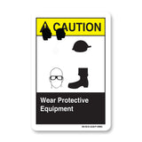 Wear Protective Equipment (Ear Head Eye Foot)