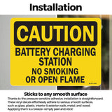 Battery Charging Station No Smoking Or Open Flames