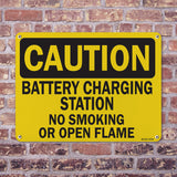 Battery Charging Station No Smoking Or Open Flames