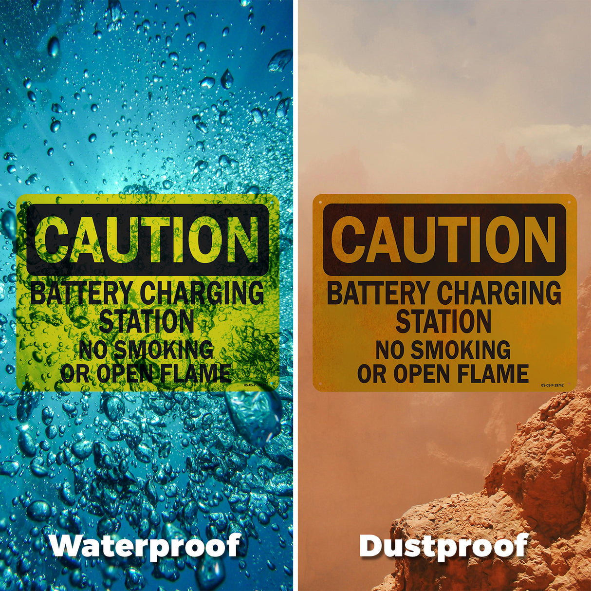 Battery Charging Station No Smoking Or Open Flames