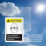 Eye Protection Required Beyond This Point