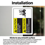 Forklift Traffic Keep Clear-Bilingual