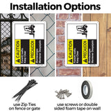 Forklift Traffic Keep Clear-Bilingual