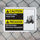 Forklift Traffic Keep Clear-Bilingual