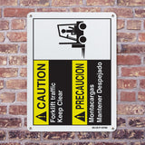 Forklift Traffic Keep Clear-Bilingual