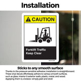 Forklift Traffic Keep Clear