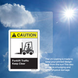 Forklift Traffic Keep Clear