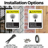 High Level Radio Frequency Fields Authorized Personnel Only