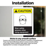 Wear Safety Glasses When Using Equipment