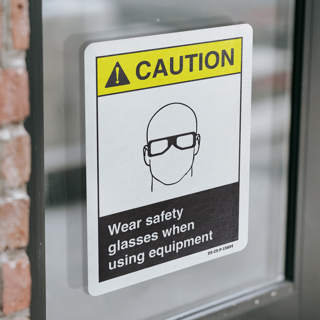 Wear Safety Glasses When Using Equipment