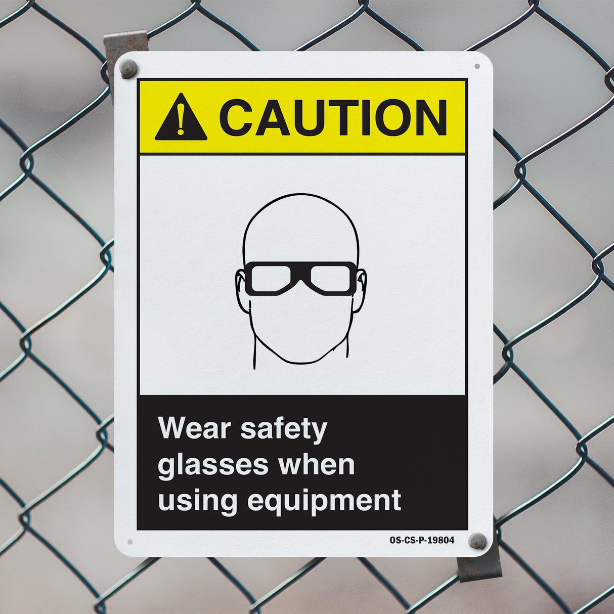 Wear Safety Glasses When Using Equipment