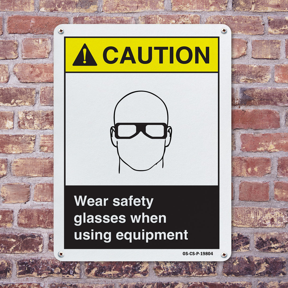 Wear Safety Glasses When Using Equipment