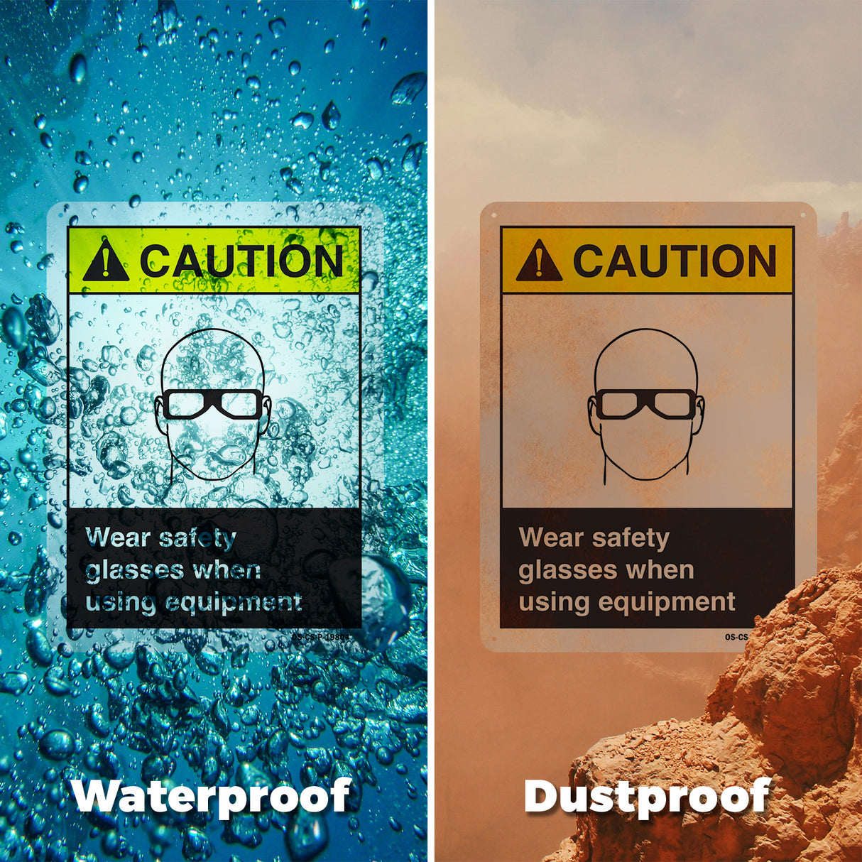 Wear Safety Glasses When Using Equipment