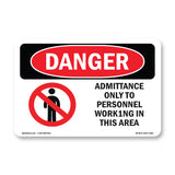 Admittance Only To Personnel