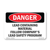 Lead Containing Material Safety Program