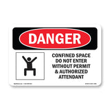 Confined Space Do Not Enter Without Permit