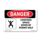 Confined Space Enter By Permit Only
