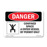 Confined Space Enter Vessel By Permit Only