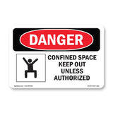 Confined Space Keep Out Unless Authorized