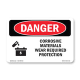 Corrosive Materials Wear Required Protection