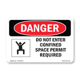 Do Not Enter Confined Space Permit Required