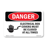 Electrical Box Covers Must Be Closed