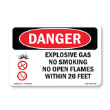 Explosive Gas No Smoking Within 20 Feet